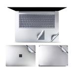 4 in 1 Notebook Shell Protective Film Sticker Set for Microsoft Surface Laptop 3 15 inch (Silver)