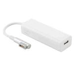 AnyWatt 85W USB-C / Type-C Female to 5 Pin MagSafe 1 Male L Head Series Charge Adapter Converter for MacBook (White)