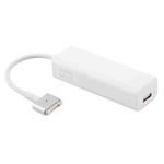 AnyWatt 60W USB-C / Type-C Female to 5 Pin MagSafe 2 Male T Head Series Charge Adapter Converter for MacBook Pro (White)