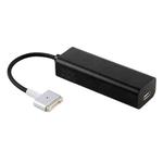 AnyWatt 85W USB-C / Type-C Female to 5 Pin MagSafe 2 Male T Head Series Charge Adapter Converter for MacBook Pro (Black)