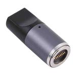 USB-C / Type-C Female to 8 Pin Magnetic DC Round Head Free Plug Charging Adapter