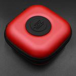 KZ Data Wire Charger Earphone Portable PU Receiving Case(Red)