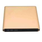 Aluminum Alloy External DVD Recorder USB3.0 Mobile External Desktop Laptop Optical Drive (Gold)