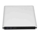 Aluminum Alloy External DVD Recorder USB3.0 Mobile External Desktop Laptop Optical Drive (Silver)