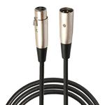 1.8m 3-Pin XLR Male to XLR Female MIC Shielded Cable Microphone Audio Cord