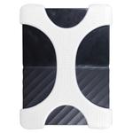 X Type 2.5 inch Portable Hard Drive Silicone Case for 2TB-4TB WD & SEAGATE & Toshiba Portable Hard Drive, without Hole (White)