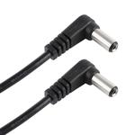 30cm 5A 5.5 x 2.1mm Male to Male Elbow DC Power Supply Plug Cable, DC 12-24V