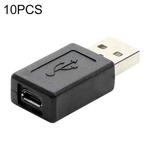 10 PCS LY-U2T045 USB Male  to Micro USB 5 Pin Female Charging Adapter