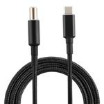 PD 100W 7.4 x 0.6mm Male to USB-C / Type-C Male Nylon Weave Power Charge Cable for Dell, Cable Length: 1.7m