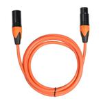 XRL Male to Female Microphone Mixer Audio Cable, Length: 3m (Orange)