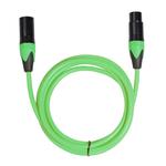 XRL Male to Female Microphone Mixer Audio Cable, Length: 5m (Green)