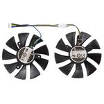 DC 12V 0.5A 4 Pin Female Original Desktop Computer Radiator Cooling Fan CPU Cooling Fan, Diameter: 8.5mm, Pairs