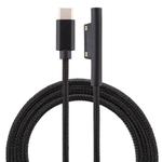 USB-C / Type-C to 6 Pin Nylon Male Power Cable for Microsoft Surface Pro 3 / 4 / 5 / 6 Laptop Adapter, Cable Length: 1.5m