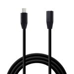 USB-C / Type-C Male to USB-C Female Aluminum Alloy Extender Extension Cable, Length: 1m(Black)