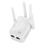 SM-010 Four-antenna 300M Repeater WiFi Wireless Router (US Plug)