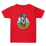 Summer Baggy Cotton Short Sleeve T-shirt Custom Made Print On Your Demand, Size: M (Red-3)