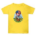 Summer Baggy Cotton Short Sleeve T-shirt Custom Made Print On Your Demand, Size: XL (Yellow-3)