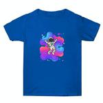 Summer Baggy Cotton Short Sleeve T-shirt Custom Made Print On Your Demand, Size: XL (Blue-4)