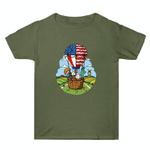 Summer Baggy Cotton Short Sleeve T-shirt Custom Made Print On Your Demand, Size: XXXL (Army Green-3)