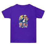 Summer Baggy Cotton Short Sleeve T-shirt Custom Made Print On Your Demand, Size: XXXL (Purple-2)