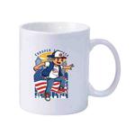 Boy Printed Simple White Ceramics Milk Mug Water Cup Custom Made Print On Your Demand