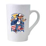 Boy Printed Conical White Ceramics Mug Water Cup Print On Your Demand