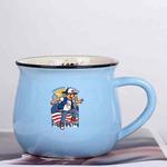 Boy Printed Ceramics Big Belly Mug Water Cup Print On Your Demand (Sky Blue)