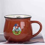 Balloon Printed Ceramics Big Belly Mug Water Cup Print On Your Demand (Coffee)