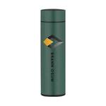 Smart Temperature Display Stainless Steel Thermos Cup Laser Print On Your Demand (Dark Green)