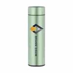 Smart Temperature Display Stainless Steel Thermos Cup Laser Print On Your Demand (Light Green)