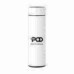 Smart Temperature Display Stainless Steel Thermos Cup Silkscreen Print On Your Demand (White)