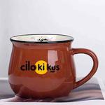 Cilokikus Printed Ceramics Big Belly Mug Water Cup Print On Your Demand (Coffee)