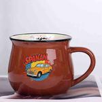 Car Printed Ceramics Big Belly Mug Water Cup Print On Your Demand (Coffee)