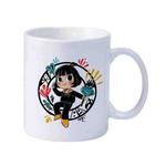 Girl Printed Simple White Ceramics Milk Mug Water Cup Print On Your Demand