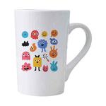 Cute Monsters Printed Conical White Ceramics Mug Water Cup Print On Your Demand