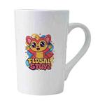 Red Elf Printed Conical White Ceramics Mug Water Cup Print On Your Demand