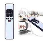 VIBOTON PP991 2.4GHz Multimedia Presentation Remote PowerPoint Clicker Handheld Controller Flip Pen with USB Receiver, Control Distance: 25m(White)
