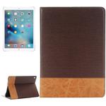 Cross Texture Horizontal Flip Leather Case with Holder & Card Slots & Wallet for iPad Pro 9.7 inch(Coffee)