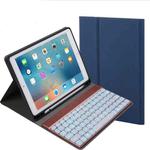 508A Detachable Bluetooth Keyboard + Horizontal Flip Leather Tablet Case with Holder & Colorful Backlight for iPad Pro 9.7 inch, iPad Air, iPad Air 2, iPad 9.7 inch (2017), iPad 9.7 inch (2018)(Blue)