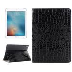 Crocodile Texture  Horizontal Flip Leather Case with Holder & Card Slots & Wallet for iPad Pro 9.7 inch(Black)