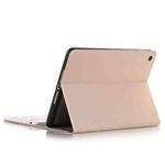 Bluetooth Keyboard + Frosted Texture Horizontal Flip Leather Tablet Case for iPad 9.7 (2018) & iPad 9.7 (2017) & iPad Air, with Holder(Gold)