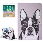 For iPad Air / iPad Air 2 Painting Bulldog Pattern Horizontal Flip Leather Case with Holder & Wallet & Card Slots & Pen Slot