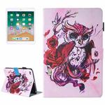 For iPad Air / iPad Air 2 Painting Butterfly and Owl Pattern Horizontal Flip Leather Case with Holder & Wallet & Card Slots & Pen Slot