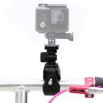 PULUZ Motorcycle Bicycle Handlebar Holder with Tripod Mount & Screw for GoPro Hero12 Black / Hero11 /10 /9 /8 /7 /6 /5, Insta360 Ace / Ace Pro, DJI Osmo Action 4 and Other Action Cameras(Black)