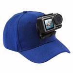PULUZ Baseball Hat with J-Hook Buckle Mount & Screw for GoPro, DJI OSMO Action and Other Action Cameras(Blue)