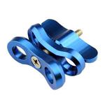 PULUZ Ball Clamp Close Hole Diving Camera Bracket CNC Aluminum Spring Flashlight Clamp for Diving Underwater Photography System(Blue)