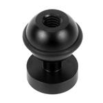 PULUZ CNC Aluminum Ball Head Adapter Mount for GoPro Hero12 Black / Hero11 /10 /9 /8 /7 /6 /5, Insta360 Ace / Ace Pro, DJI Osmo Action 4 and Other Action Cameras, Diameter: 2.5cm(Black)