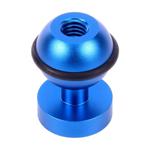 PULUZ CNC Aluminum Ball Head Adapter Mount for GoPro Hero11 Black / HERO10 Black /9 Black /8 Black /7 /6 /5 /5 Session /4 Session /4 /3+ /3 /2 /1, DJI Osmo Action and Other Action Cameras, Diameter: 2.5cm(Blue)
