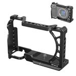 For Sony A6500 / A6400 / A6300 / A6000 PULUZ Metal Camera Cage Expansion Mount Stabilizer Rig (Black)