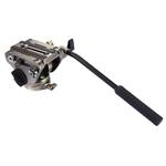 PULUZ  Heavy Duty Video Camera Tripod Action Fluid Drag Head with Sliding Plate for DSLR & SLR Cameras, Large Size(Gold)